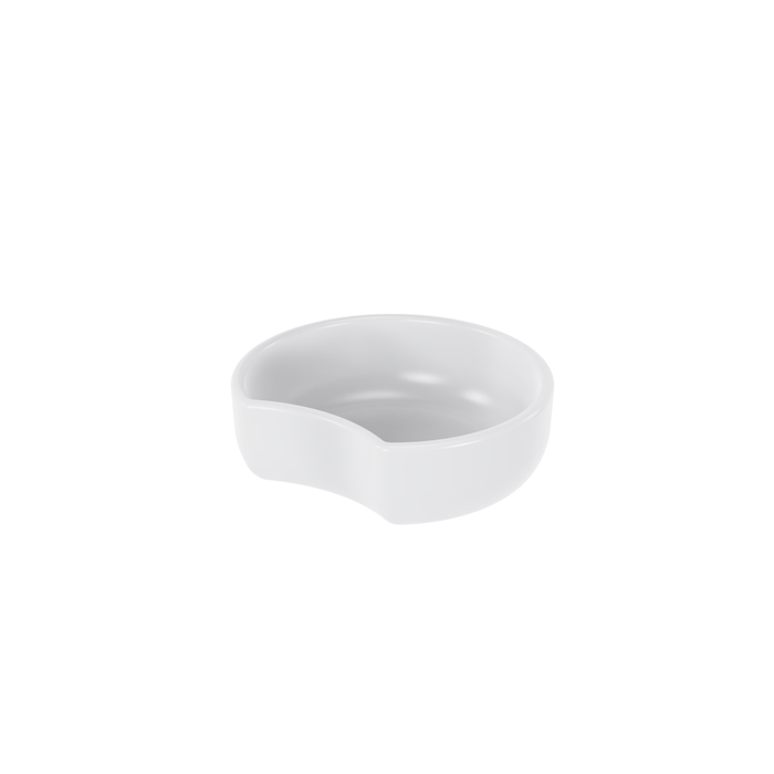 White Melamine Small Crescent Dish 180x60mm 0.9L