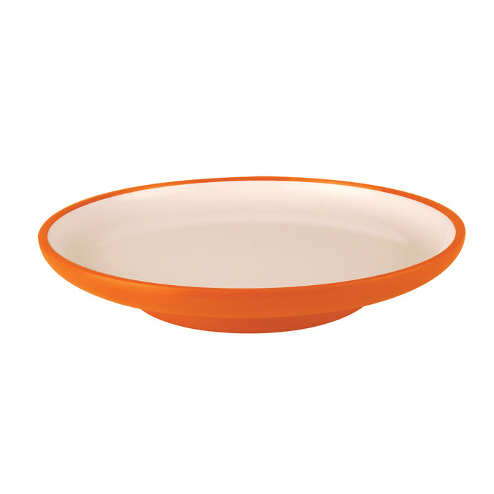 Orange/White Melamine Dessert Plate 140x22mm