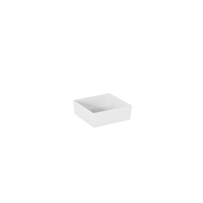 White Melamine Bento Box Square Inserts 125x120x40mm