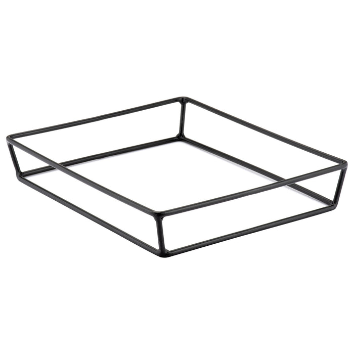 Black Rectangular Buffet Stand