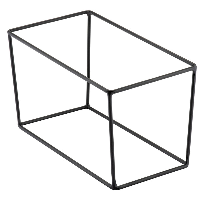 Black Rectangular Buffet Stand