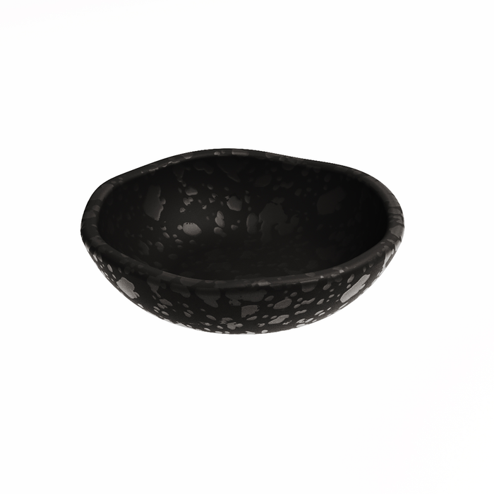 Mineral Noir Melamine Crackle Bowl 160mm x 43mm 450ml