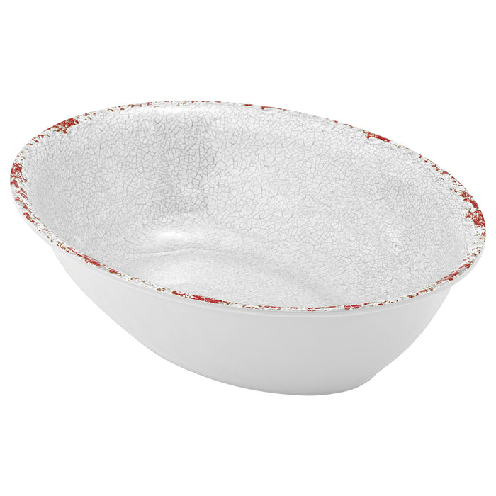 White Oval Casablanca Melamine Dish 210x280x70mm 1.5L