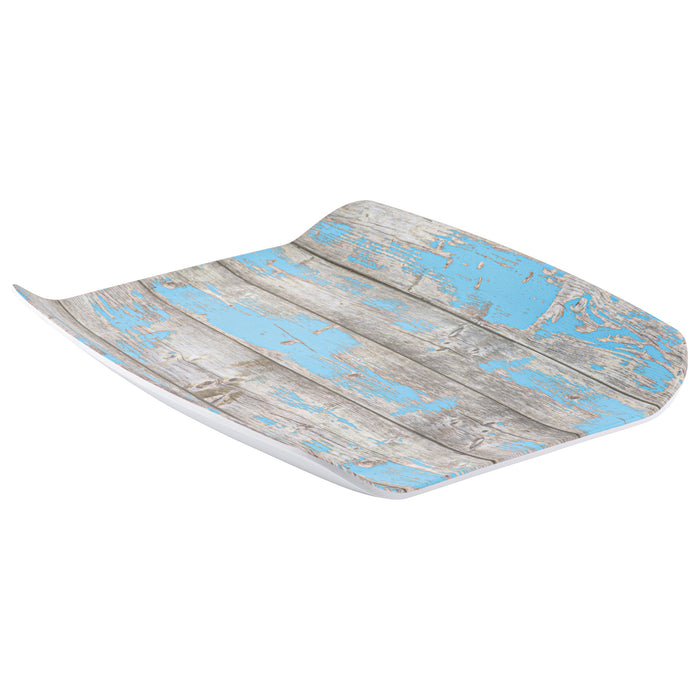 Rustic Teal Tura Melamine Curved Tray 1/2 Size 265x325x40mm