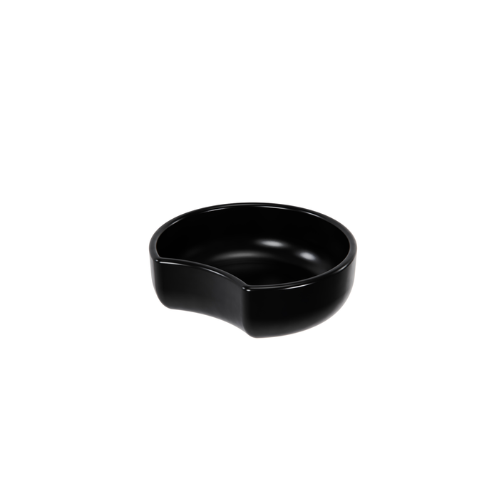 Black Melamine Small Crescent Dish 180x60mm 0.9L