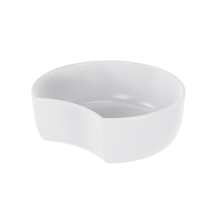 Black Melamine Crescent Dish w/f 300x278x100mm 5L