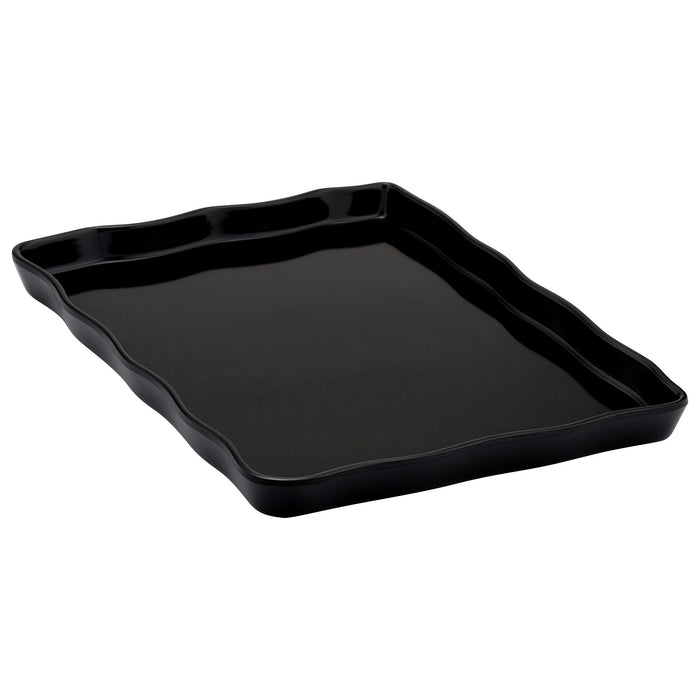 Black Melamine Aalto Tray 273x203x20mm