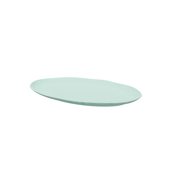 Aqua Pigment Melamine Oval Tray  420 x 280 x 30mm