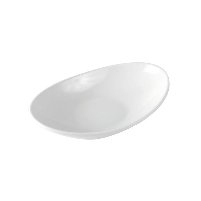 White Melamine Reef Low Dish 137x82x33mm 60ml