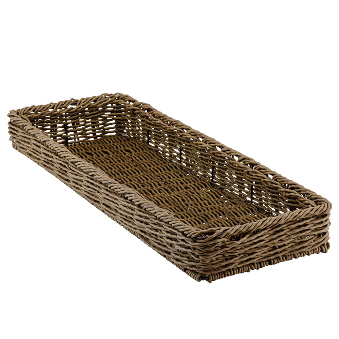 Poly Wicker Willow Basket 420x280x50mm