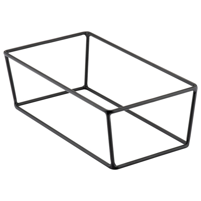 Black Rectangular Buffet Stand
