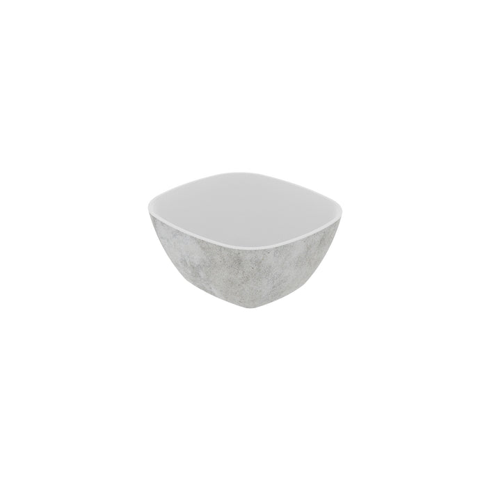 White Urban Melamine 1/6 Size Crock 176x162x80mm 1L