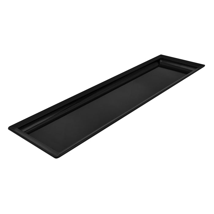 Black Melamine Tray 730x210x30mm