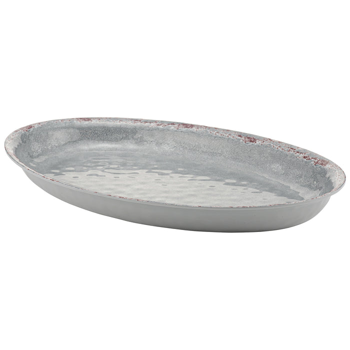 Grey Casablanca Melamine Dish 420x280x40mm 2.5L