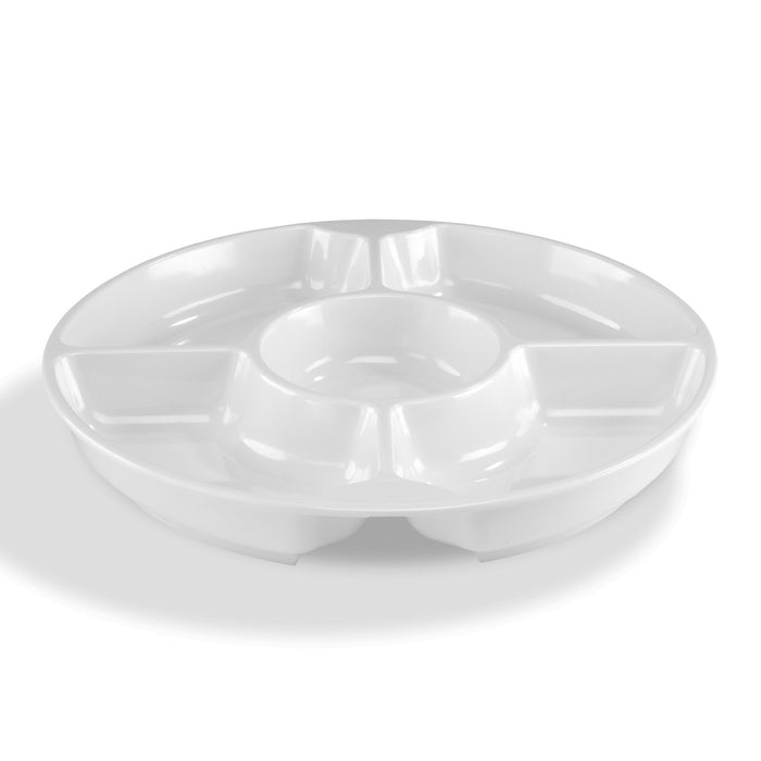 White Melamine 5 Section Server 305x44mm