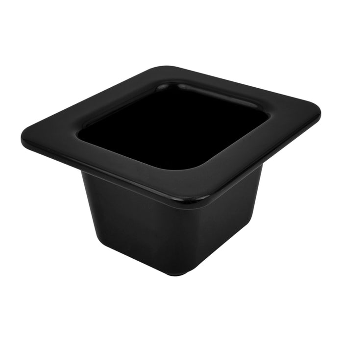 Black Melamine 1/6 Gastro Dish w/sf  0.9L