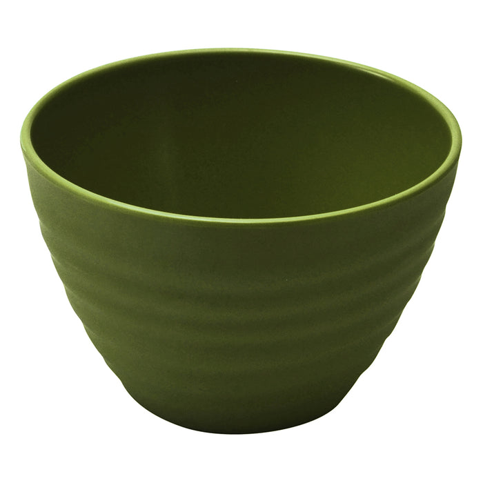 Green Melamine Rippled Dish Dia 140x90mm 650ml