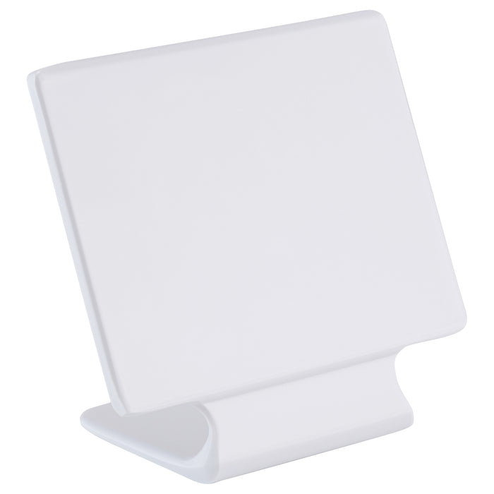 White Melamine Ticket Stand 100x100mm