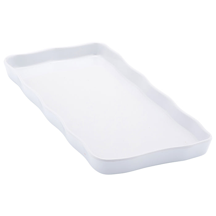 White Melamine Aalto Tray 273x133x20mm