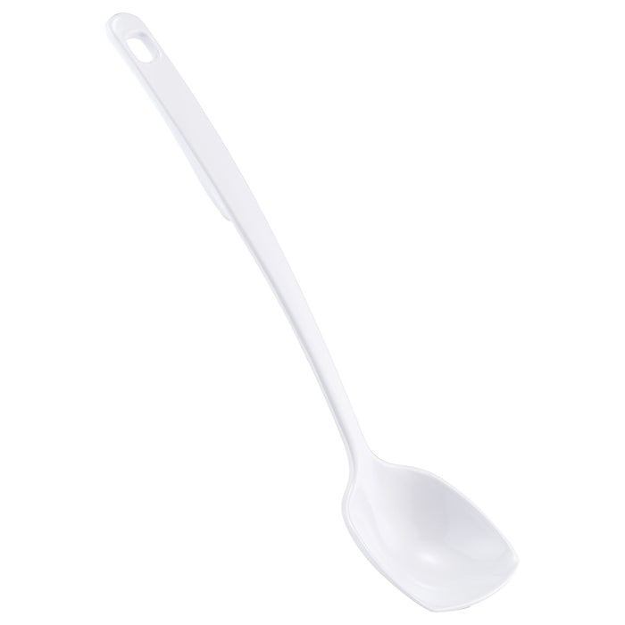 White Melamine Solid Spoon 250mm