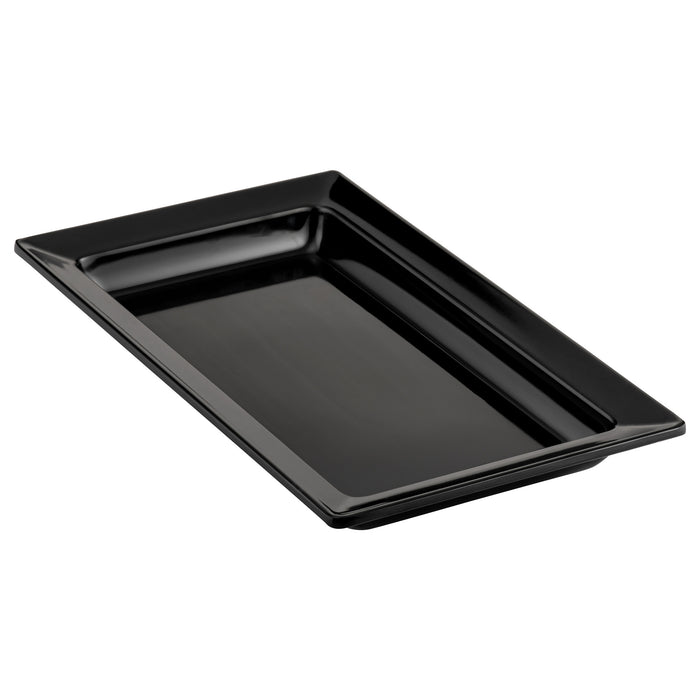 Black 1/4 Size Melamine Classico Tray  500ml