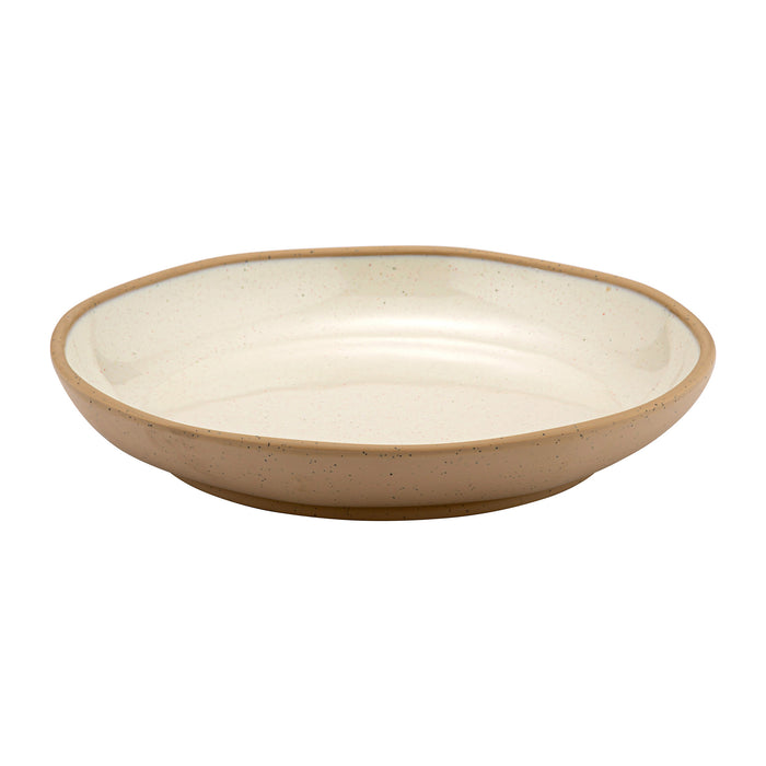 Cream Marl Melamine Large Deep Plate 280x280x47mm