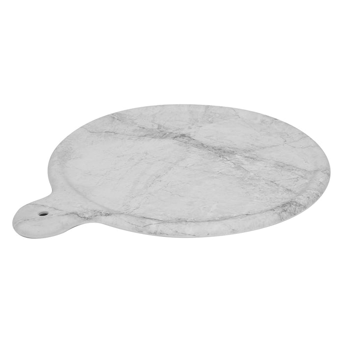 11'' White Carrara Marble Melamine Platter