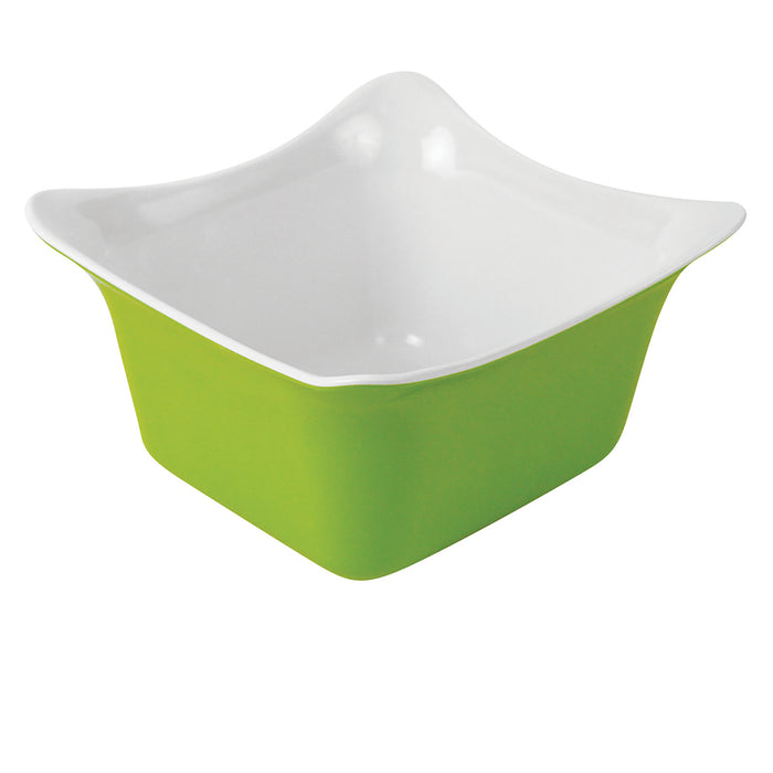 Green/White 1/6 Sz Melamine Fleur Crock 1L