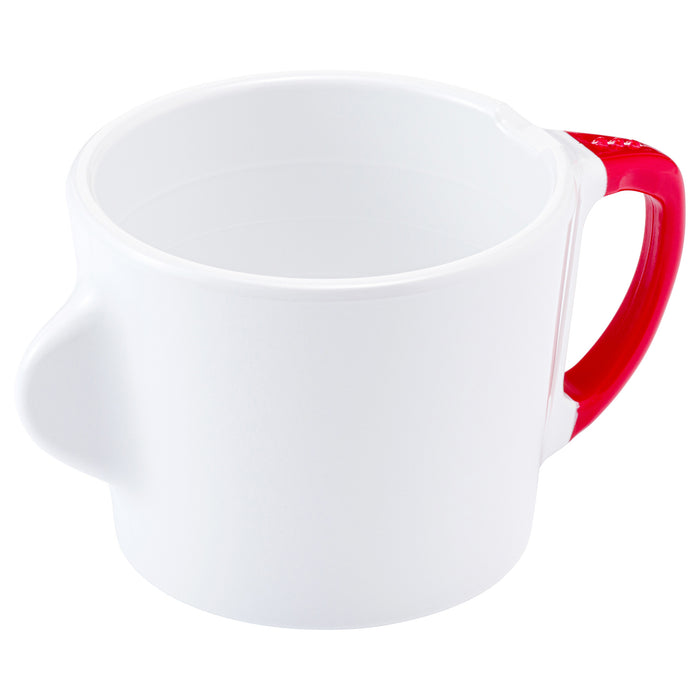 Omni White Cup with Blue Handle 130x90x70mm 200ml