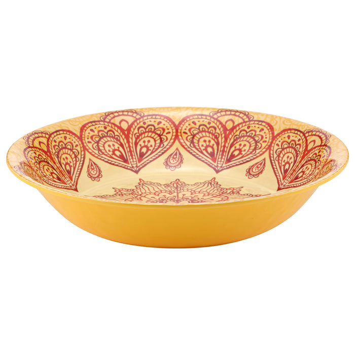 Orange Mehndi Melamine Dish 350x350x70mm 3.5L