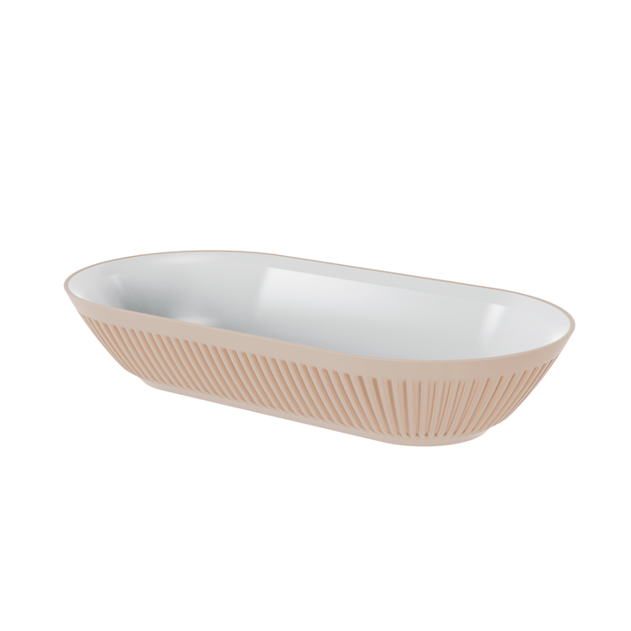 Talon Oat Melamine Pill Dish  316x163x61mm 1.3L