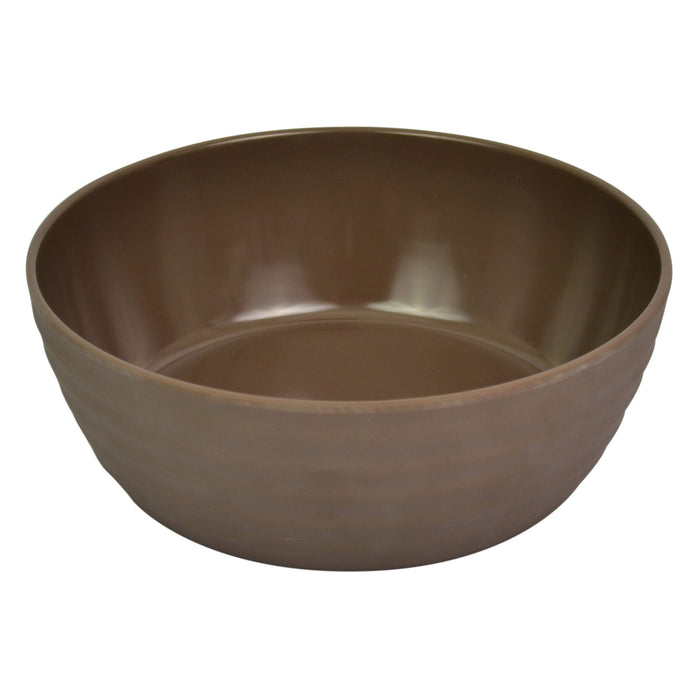 Stone Melamine Ripple Low Dish - 1.3L