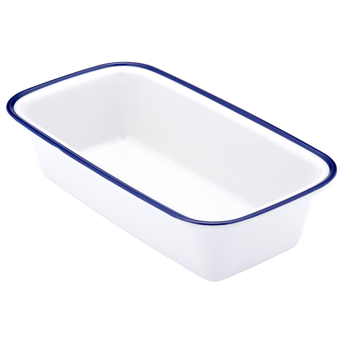 Blue Enamelware Melamine Dish
