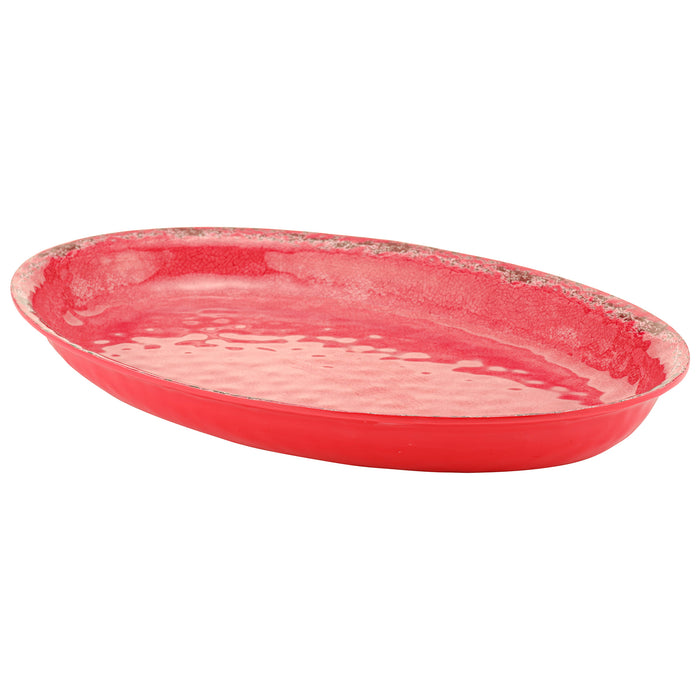 Red Casablanca Melamine Dish 420x280x40mm 2.5L