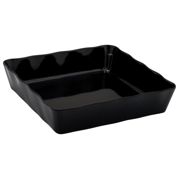 Black Melamine Aalto Dish 280x280x60mm 3.4L