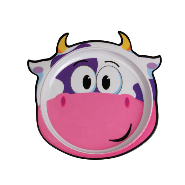 Cow Melamine Junior Plate w/sf 250x240mm