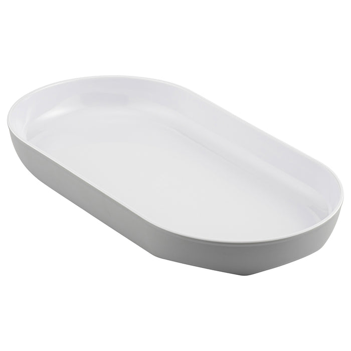 Hive Grey and White Melamine Tray 237x122x42mm 700ml (6 Pack)