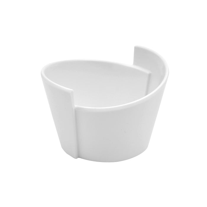 White Melamine Lotus Dish 65ml 85x77x55mm