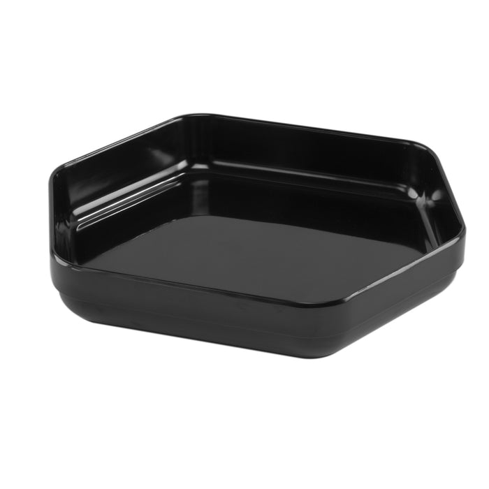 Black Melamine Hexagonal Tray 356x318x57mm