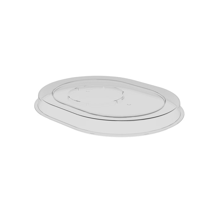 Hu Clear SAN Oval Tray Lid to fit 73151 190x153x18mm (12 Pack)