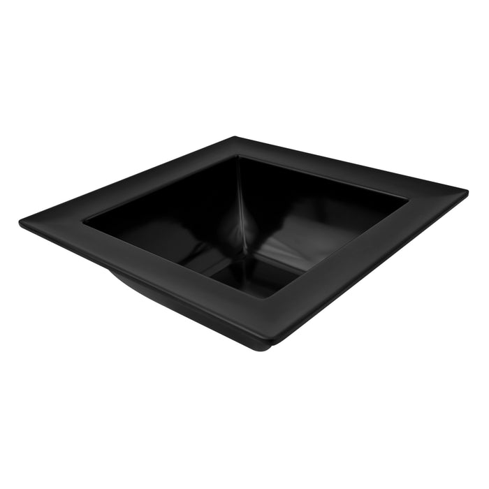 Black Melamine Square Dover Dish 250x250x90mm 2L