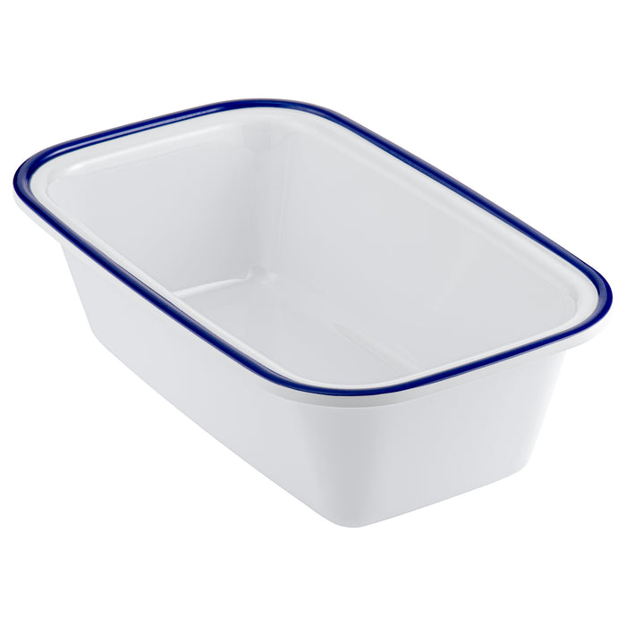 Blue Enamelware Melamine 1/4 Size Dish 1.5L