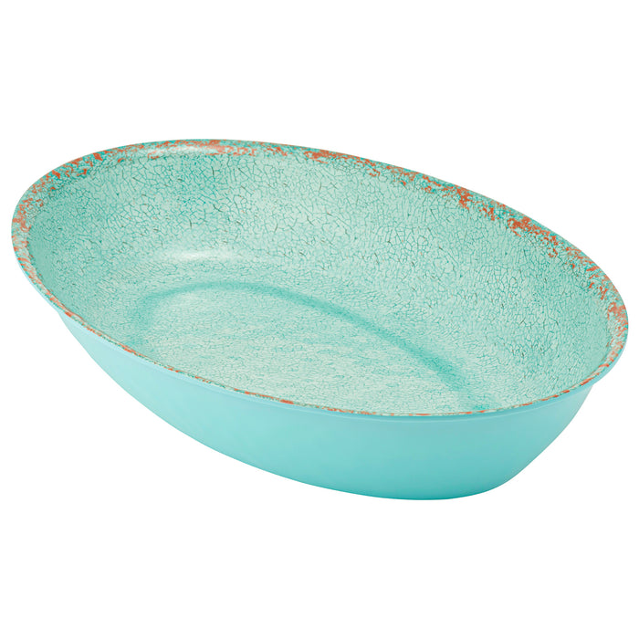 Blue Casablanca Melamine Dish 420x280x70mm 3.8L