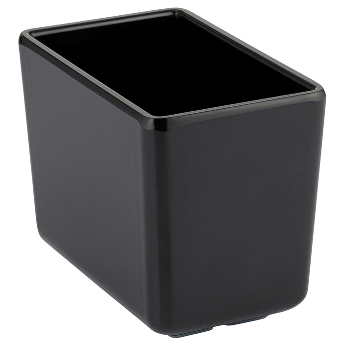 Black Melamine Rectangular Chunky Crock  W/SF 0.6L