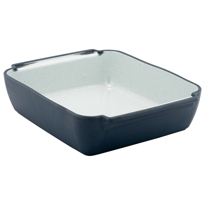 Steel Blue Marl Melamine 1/2 size Crock 325x265x80mm