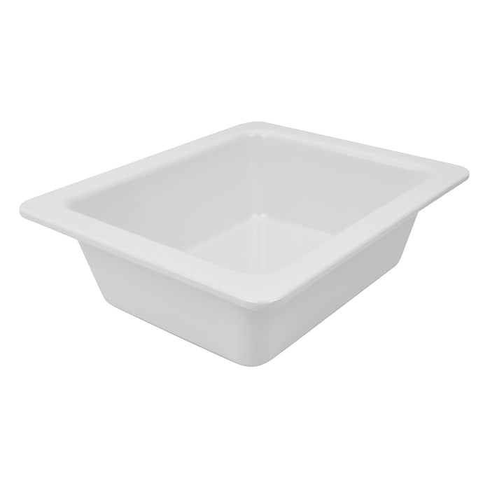 White Melamine 1/2 Gastro Dish w/sf  3.6L