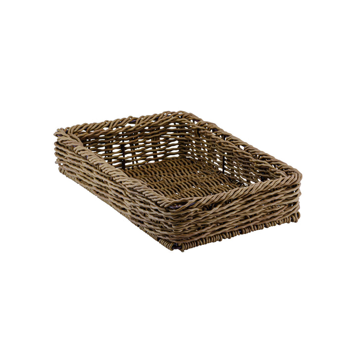 Poly Wicker Willow Basket 210x280x50mm