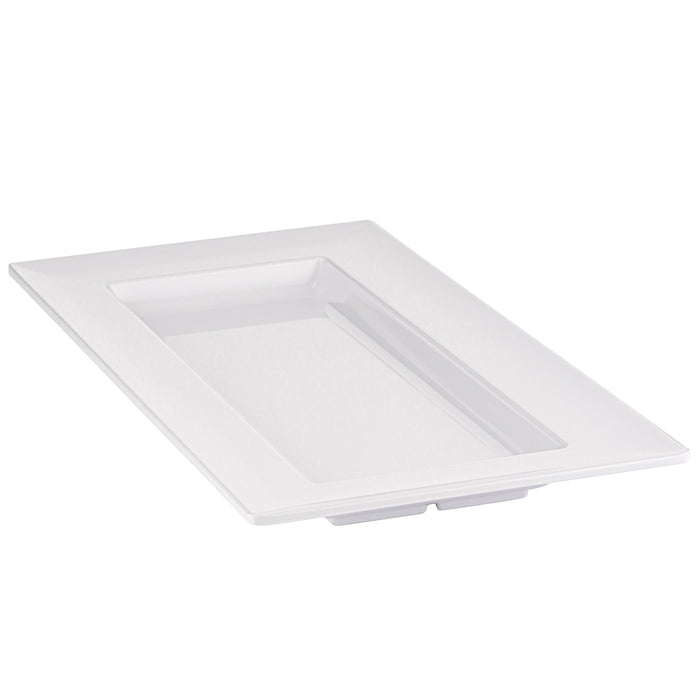 White Melamine Rectangular Dover Tray 300ml