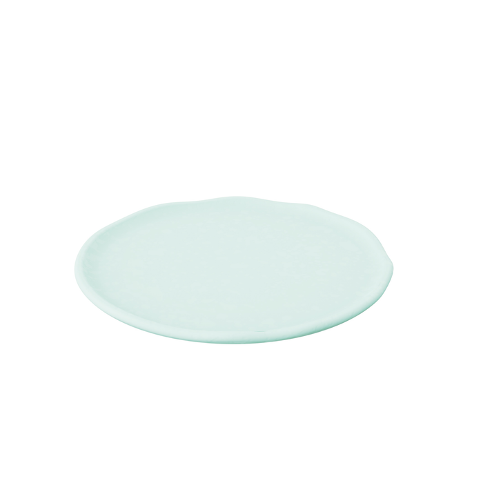 Mineral Aqua Melamine Crackle Plate 203mm x 30mm