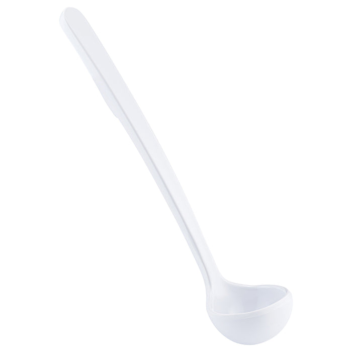 White Melamine Solid 0.6oz Ladle 217mm